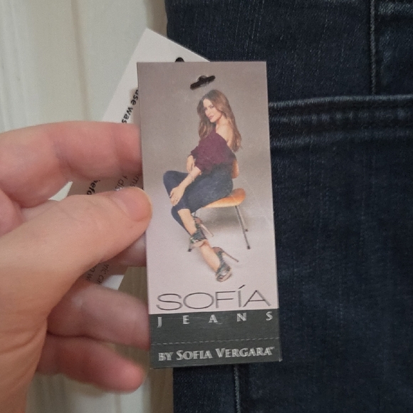 Sofia by Sofia Vergara High Rise Dark Blue Jeans - Picture 3 of 8